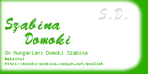 szabina domoki business card